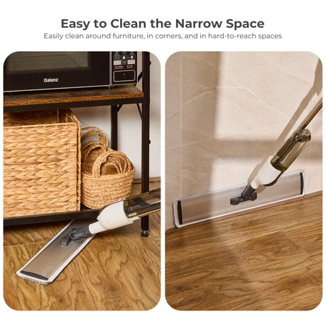 360° Swivel Spray Mop with 2 Microfibre Pads