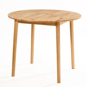 90cm Round Solid Rubberwood Dining Table