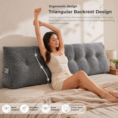 180cm Bed Backrest Cushion