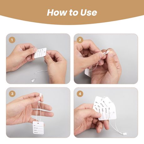 Chenshia 1000pcs Writable Paper Price Tags