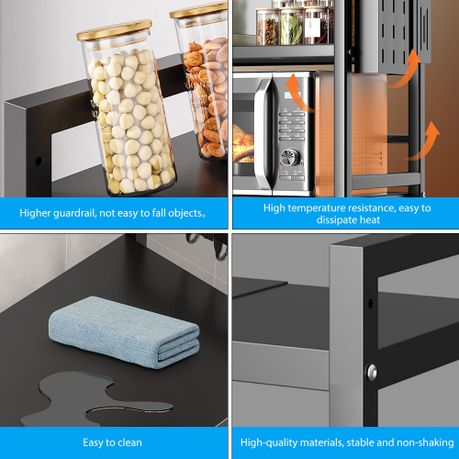 Microwave Kitchen Countertop Storage Rack