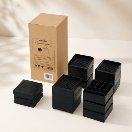 4pc Heavy Duty Furniture Risers