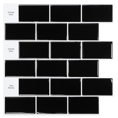 Peel and Stick 3D Mosaic Wall Tiles | 10 Sheets | 30 × 30 cm