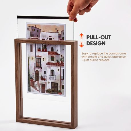 A4 Double-Sided Floating Picture Frames (2-Piece)