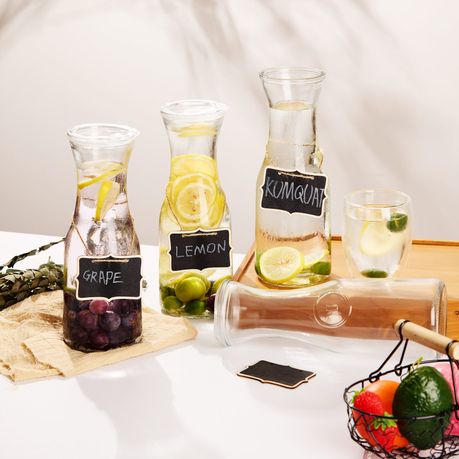1L Glass Carafe Set - 4 Pack
