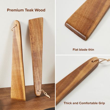 Teak Wooden Spatula Set - 2 Piece