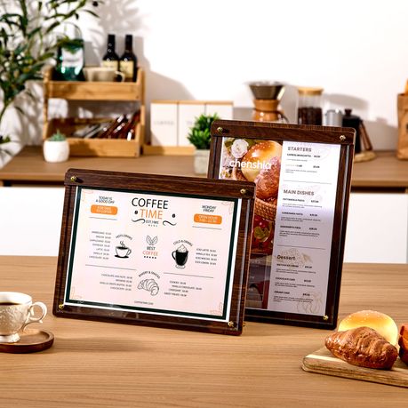 Acrylic Sign Holder A4 - 3 Pack
