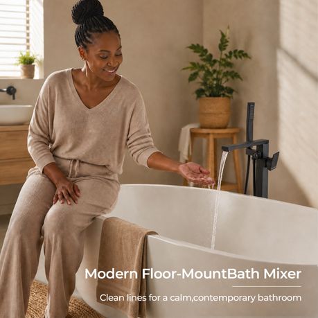 Freestanding Bath Mixer & Handheld Shower