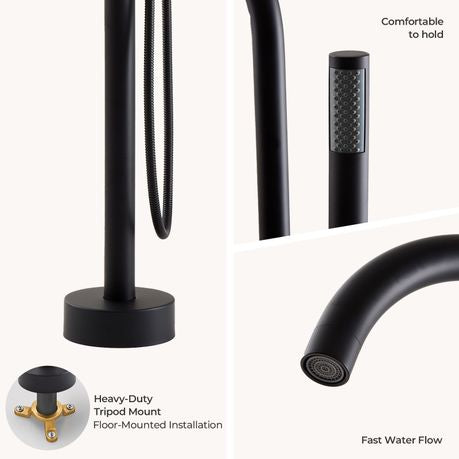 Freestanding Bath Mixer & Handheld Shower