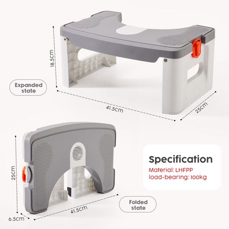 Foldable Toilet Stool Squat Potty Training Bathroom Footrest Aid