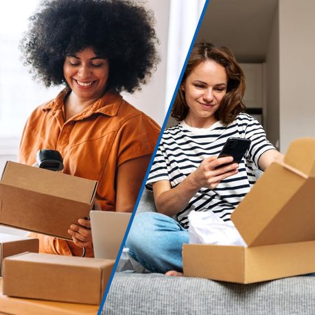 25-Pack Cardboard Mailer Boxes