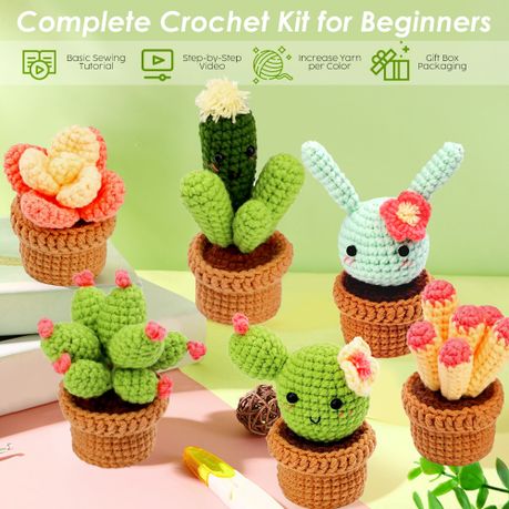 Beginner DIY Crochet Kit - 31 Piece