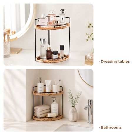 2-Tier Corner Shelf Organiser