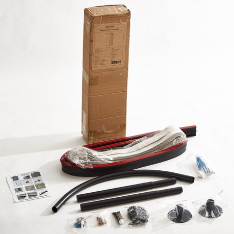 Chenshia Magnetic Folding Shower Curtain Kit No-drill & Waterproof Curtain