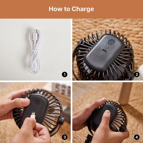 3-Speed Portable Octopus Fan