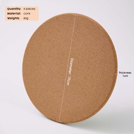 Cork Trivet Placemats - 4 Piece