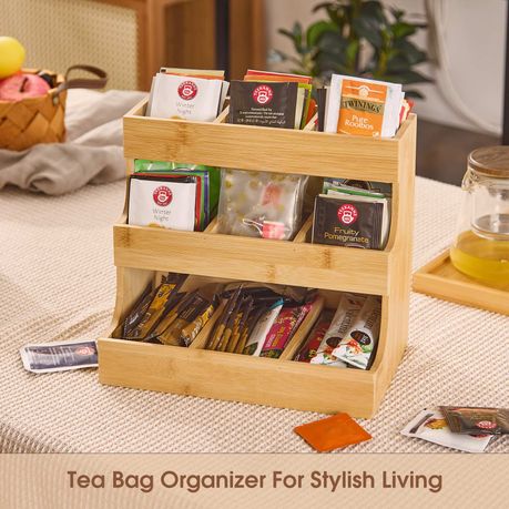 3-Layer Bamboo Storage Box Organizer