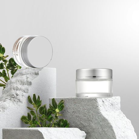 Glass Jars Reusable Cosmetic Cream Pot Set