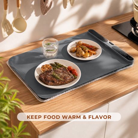 Chenshia Electric Food Warmer Mat Set Silicone Large & Foldable Buffet Tray