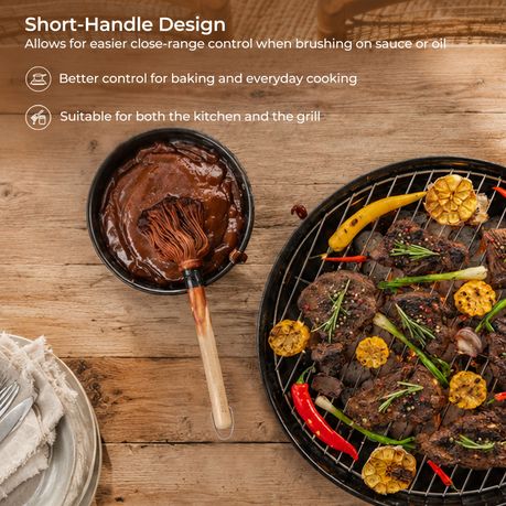 Braai Basting Brush Set with 6 Replacement Heads