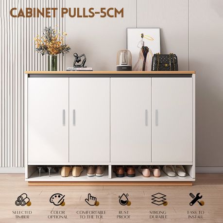 Cabinet Handles 8-Pack Stainless Steel 96mm Kitchen Pulls