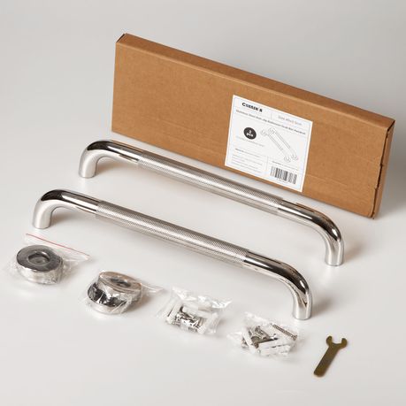 2-Pack 40cm Stainless Steel Bathroom Safety Handrails