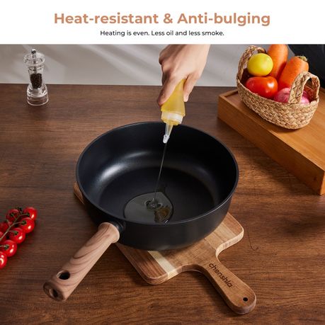 Chenshia 13pc Titanium Coating Non-Stick Cookware Utensil Set Gas Induction