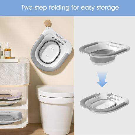 Foldable Sitz Bath for Toilet Seat Postpartum Care