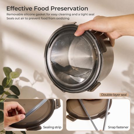 Stainless Steel Nesting Food Storage Container - Set of 5