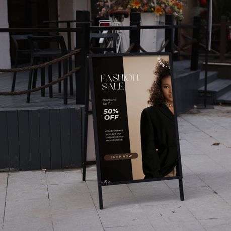 Heavy-Duty Double-Sided A-Frame Advertising Sign