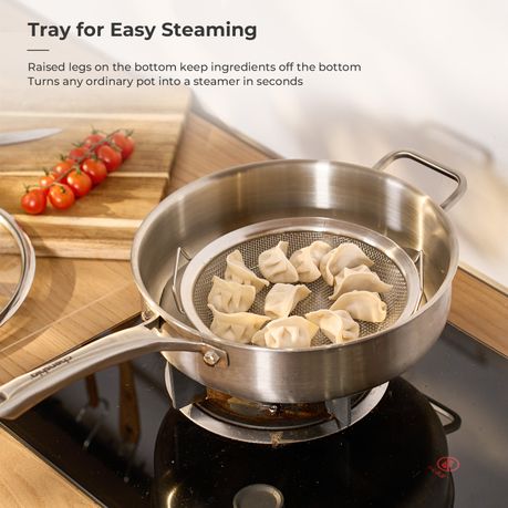 6-Piece Stainless Steel & Glass Mixing Bowl Set