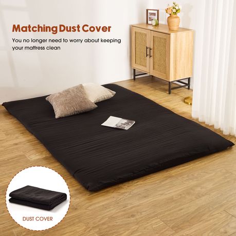 Futon Style Mattress Tri Fold Memory Foam Floor Bed