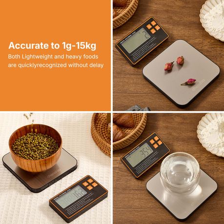 15kg Digital Kitchen Scale Bluetooth Smart Food Precision Counting Timer
