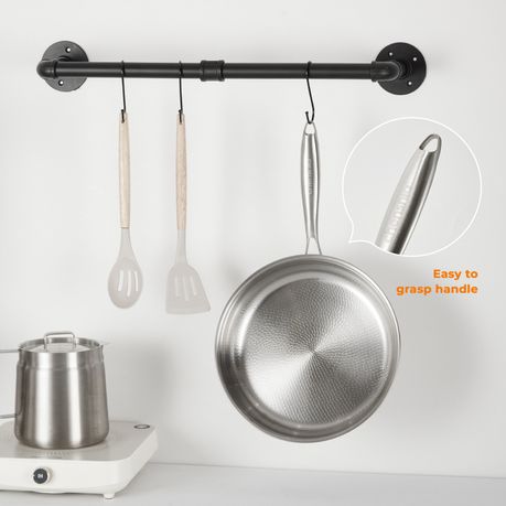 Titanium Alloy Hammered Non-Stick Skillet - 30cm