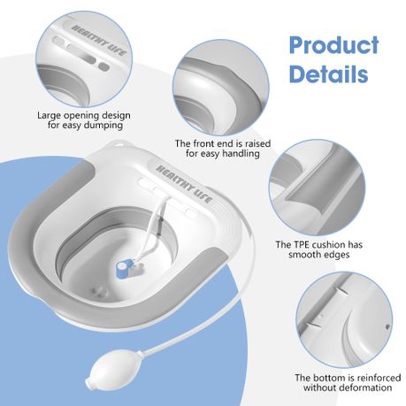 Foldable Sitz Bath for Toilet Seat Postpartum Care