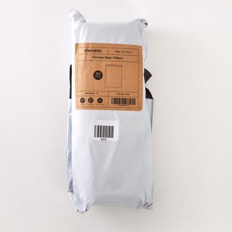100 Pack PE Postage Bags - Self Seal Mailing Envelopes