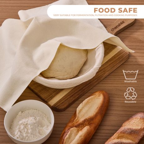 4Pc Couche Bread Proofing Cloth - Reusable