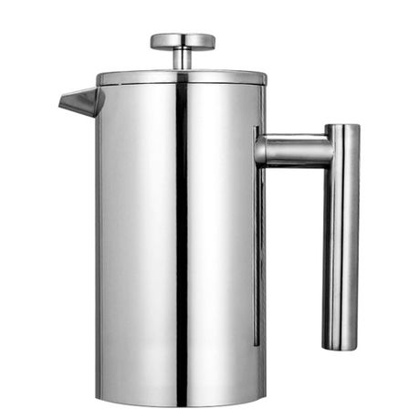 1L Stainless Steel French Press Coffee & Tea Brewer Pot