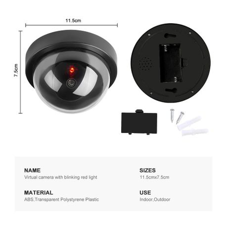 Dome Dummy Security Camera with Flashing LED