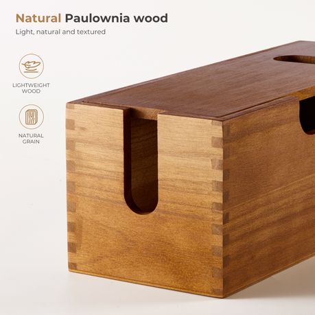 Wooden Cable Management Box