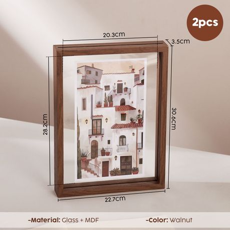 A4 Double-Sided Floating Picture Frames (2-Piece)