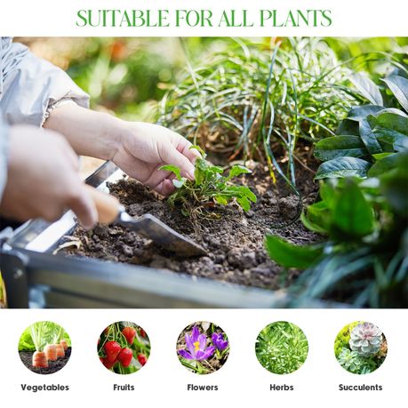 Galvanised Steel Raised Garden Planting Beds for Outdoor Garden