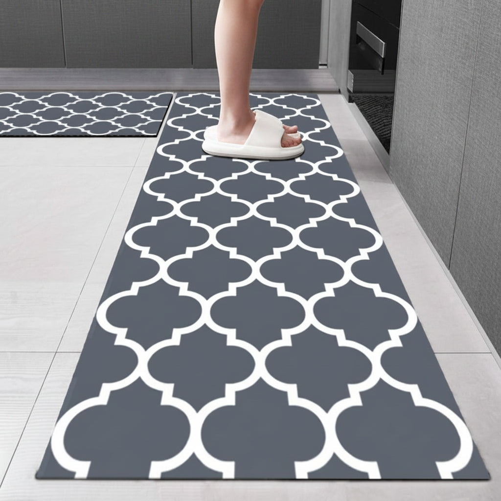 2-Piece Non-Slip Super Absorbent Mat Set - Blue