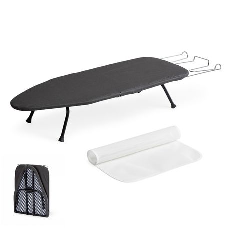 Foldable Tabletop Ironing Board with Iron Rest