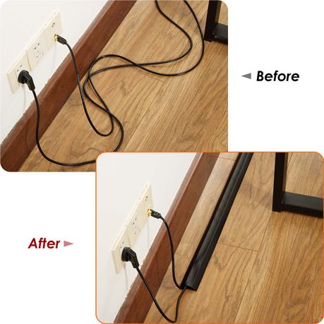 Floor Cable Cover Protector Soft PVC Cord Management Wire Runner
