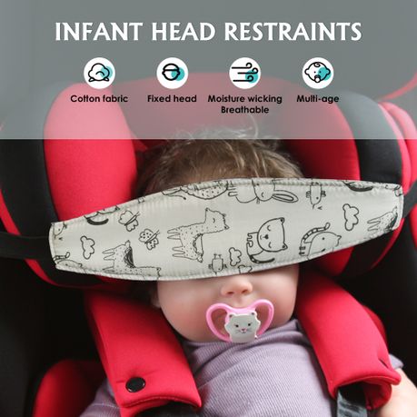 Adjustable Baby Car Seat Head Support Band