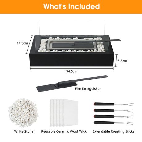 Tabletop Fire Pit Set with S'mores Kit
