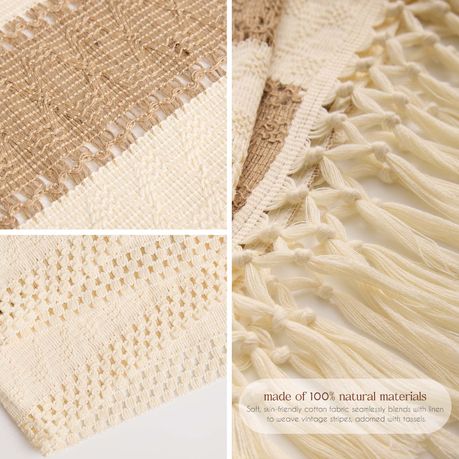 Jute Burlap Table Runner - 183cm