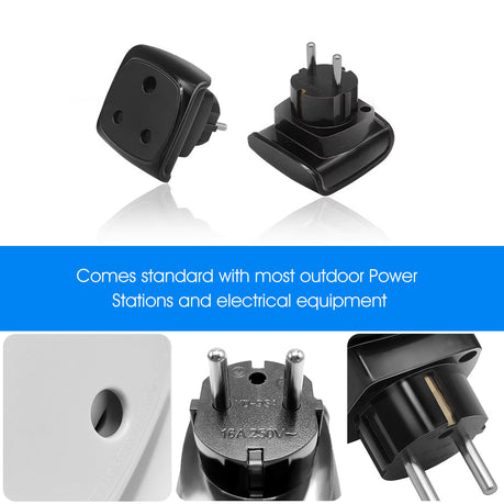 Multi Plug to South African Power Converter - European USA UK