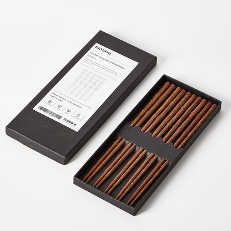 Wooden Chopsticks Gift Set - 5 Pairs